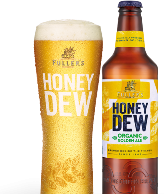 Fullers Organic Honey Dew - Fuller's Organic Honeydew Ale (350x435), Png Download