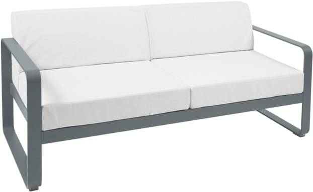 Bellevie - Fermob Bellevie Straight Sofa - W 160 Cm. White,rosemary (760x760), Png Download