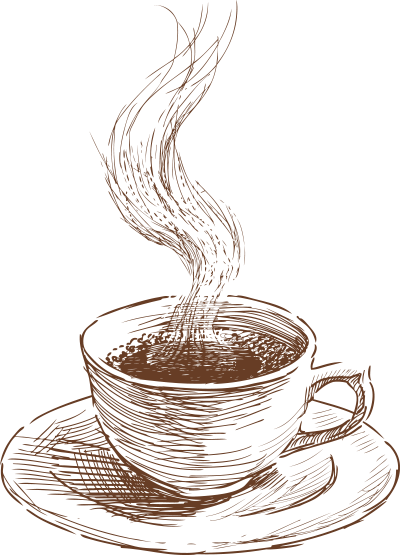 1977 Excelso Coffee & Tea - Cup Coffee Coffee Png (400x555), Png Download