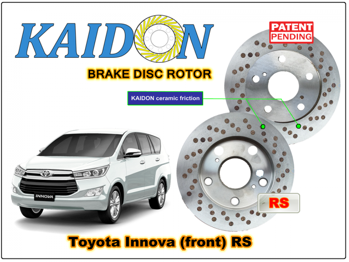 Toyota Innova Kijang Disc Brake Rotor Kaidon Type "rs" - Toyota (700x700), Png Download