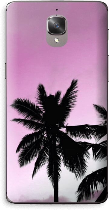 Pink Palm Tree - Iphone Covers Med Palmer (412x800), Png Download
