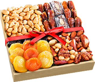 Dry-1 - Kosher Dried Fruit & Nut Tray - Regular (485x300), Png Download
