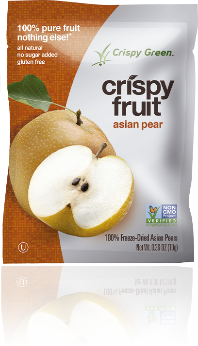 Dried Fruit Clipart Snack Time - Crispy Green Freeze Dried Crispy Asian Pears 0.36oz (408x711), Png Download