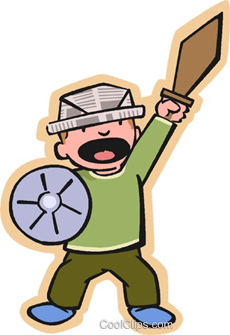 Sword Fighter, Gladiator Royalty Free Vector Clip Art - Gladiator Clipart Transparent (329x480), Png Download