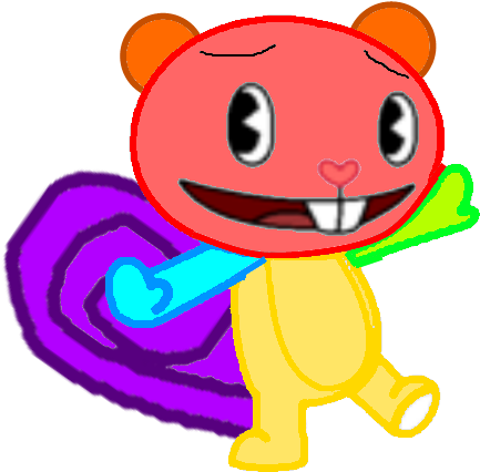 Colourful Beaver - Cartoon (800x600), Png Download