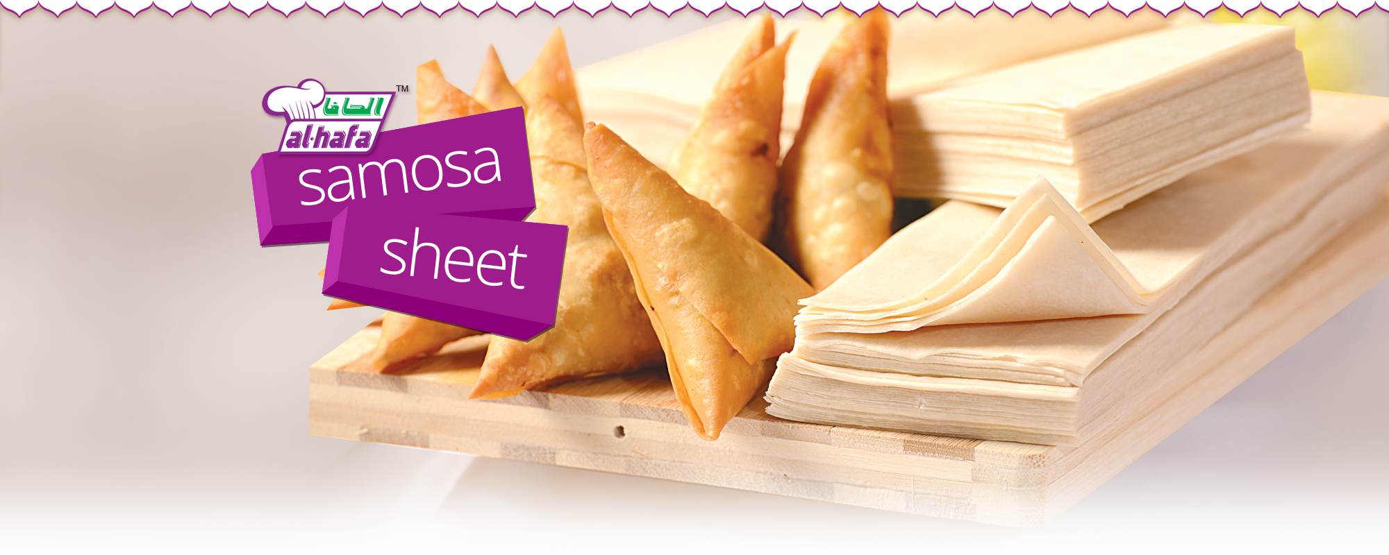 Breaded Veg Samosa - Samosa Patti Png (2000x800), Png Download