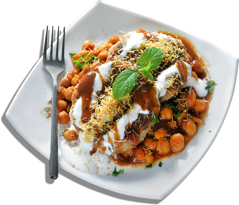 Samosachat2 - Aloo Tikki Of Kanpur (951x951), Png Download