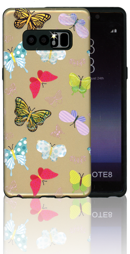 Samsung Galaxy Note 8 Mm 3d Butterfly - Lycaenid (257x500), Png Download