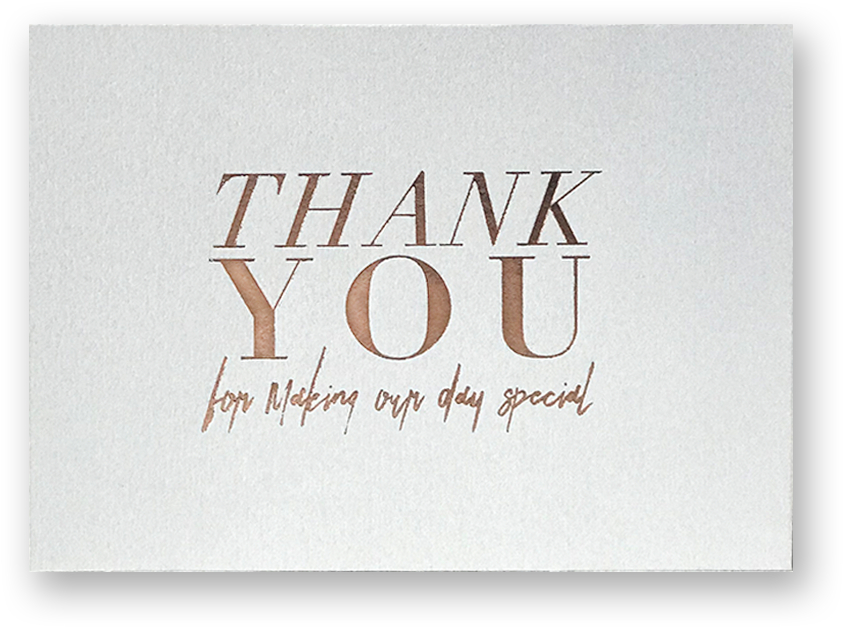 Thank You Cards Grey-rosegold - Calligraphy Thanks You For Coming Png (1000x1000), Png Download