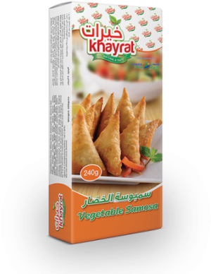 Khayrat Vegetable Samosa - Baguette (400x400), Png Download