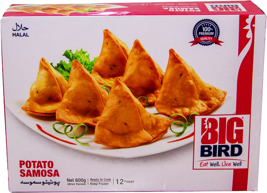 Big Bird Potato Samosa 12 Pcs 600 Gm - Big Bird Food Pvt Ltd (1000x1000), Png Download