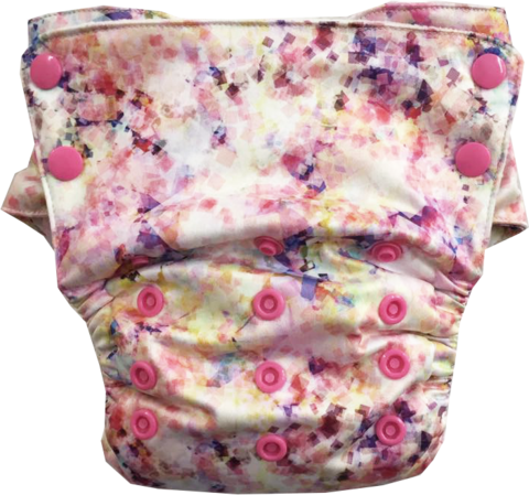 Starburst Stay-dry Duet Diaper - Cloth Diaper (480x449), Png Download