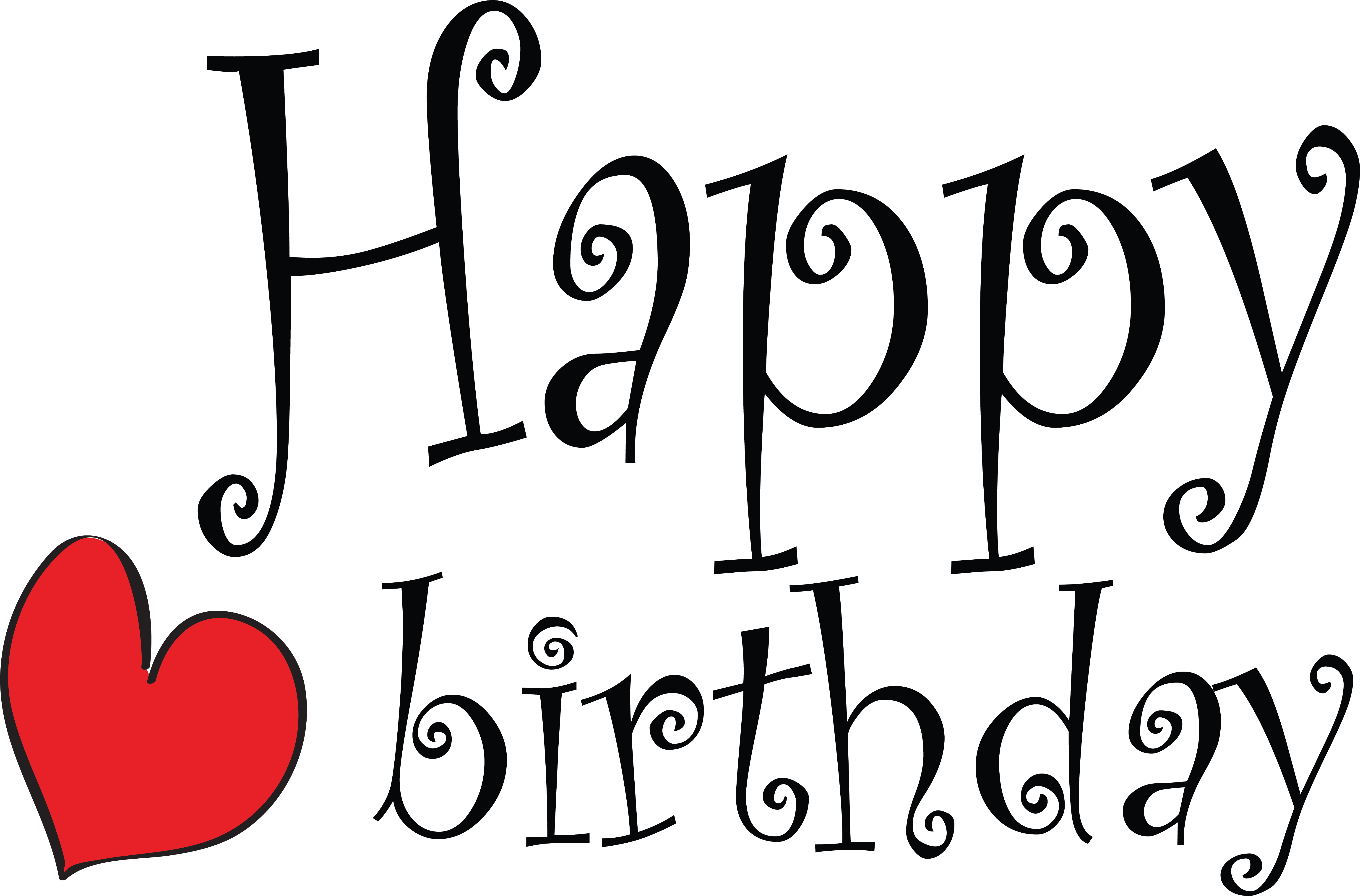 Happy Birthday Clipart (6273x4210), Png Download