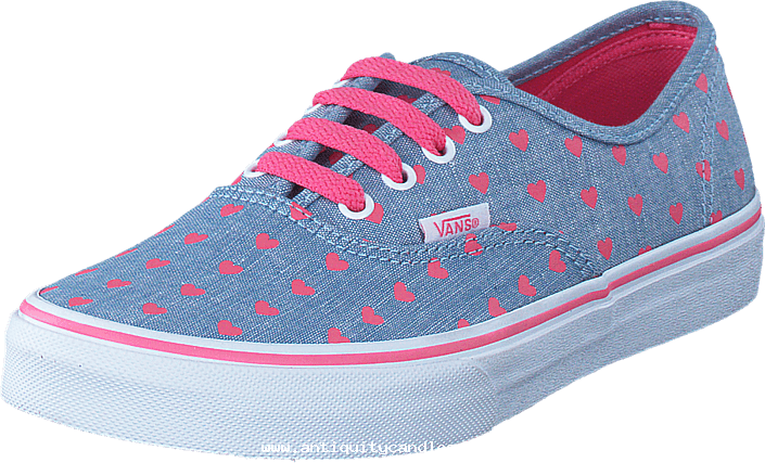 Vans Uy Authentic Blue/true White 58611-00 Womens Textile - Shoe (705x427), Png Download