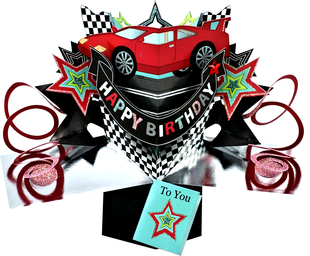 [ Img] - Second Nature Pop Up Card - Car (1024x846), Png Download