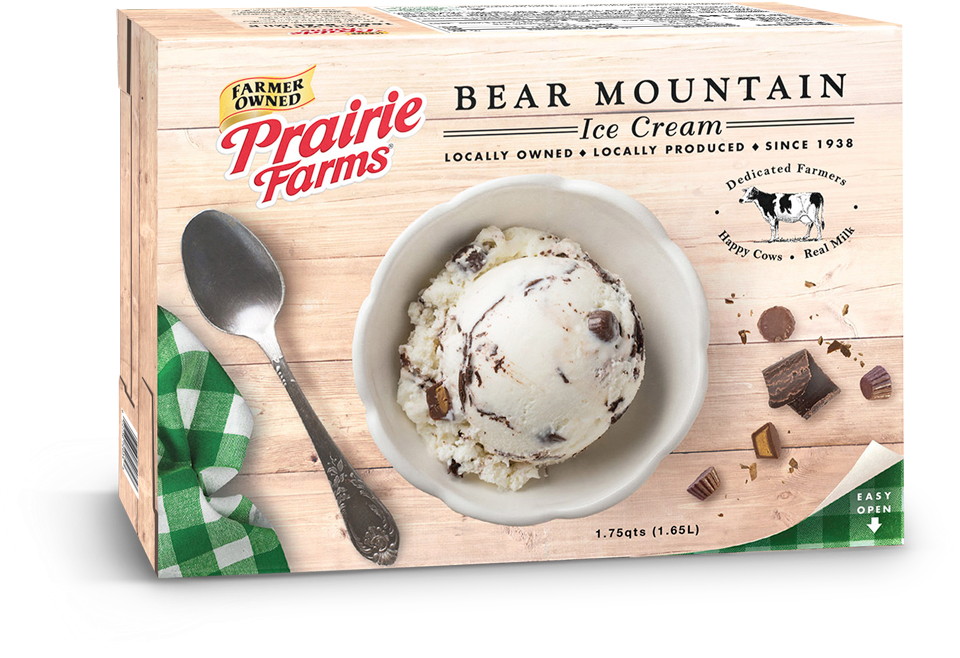 Bear Mountain - Prairie Farms 56 Oz Ice Cream (1000x1000), Png Download