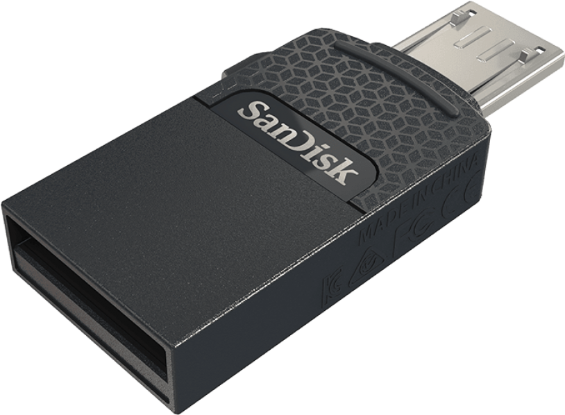 Sandisk Ultra 64gb Micro Usb - Sandisk Dual Drive Usb Type C Flash Memory (813x1000), Png Download