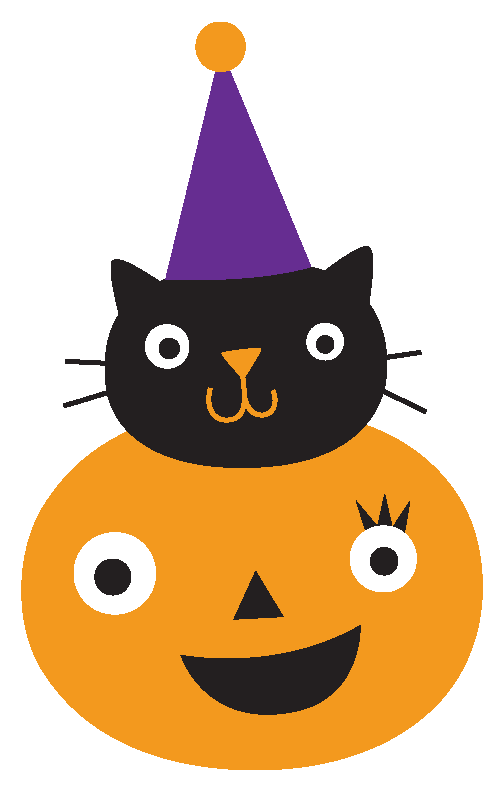 Nkubo Pumpkinandkittyhead - Halloween Minus Png (560x868), Png Download
