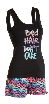 Bed Hair Don't Care Sleepwear - Black Friday Giveaway (349x419), Png Download