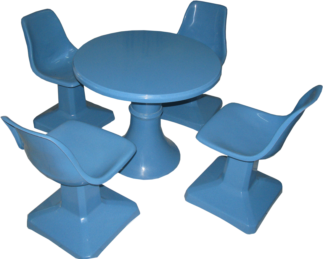 30" Table With 4 Upright Chairs With Fibre Glass Square - Bathtub (1200x900), Png Download