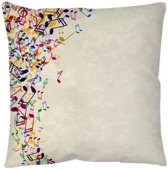 Vector Abstract Background With Colorful Music Notes - Music (400x400), Png Download