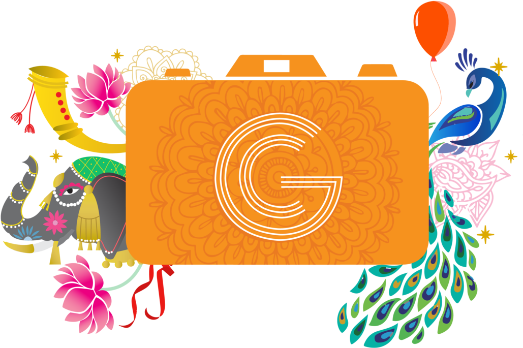 Indian Wedding Aesthetics Artwork For A Photographer - Camera Clip Art (1280x989), Png Download