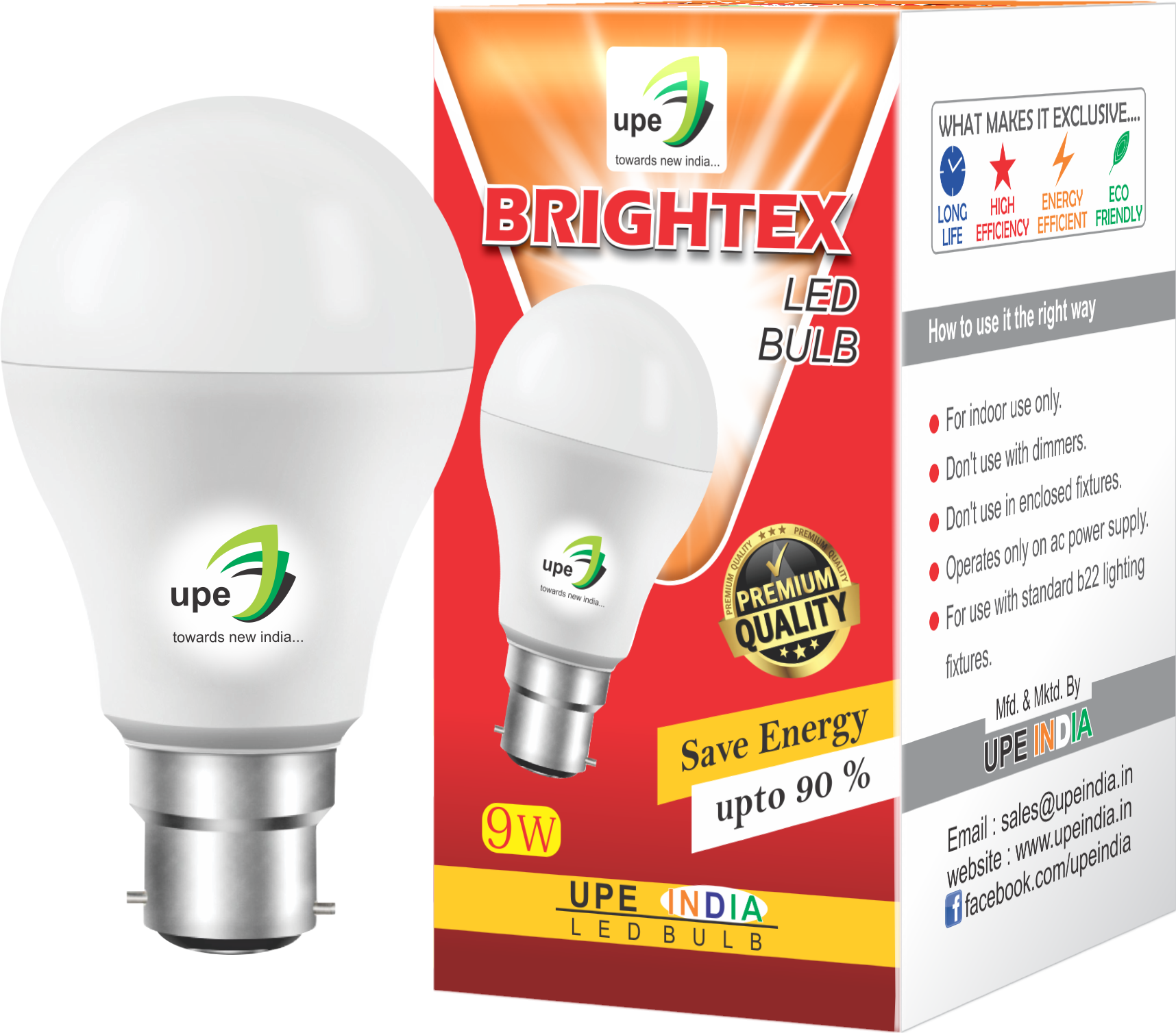 Upe Led Bulb - Banner (1716x1508), Png Download