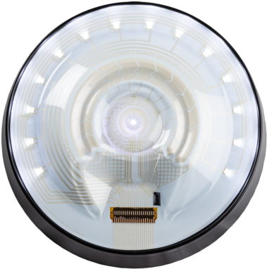 Thermoforming Transforms The Flat Electronic Film Into - Circle (640x427), Png Download