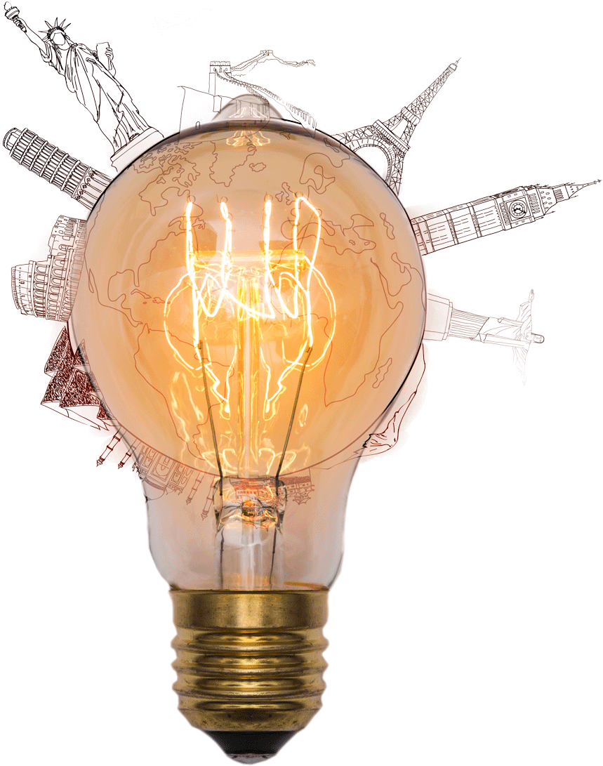 Mundo Lampada 1 - Lâmpada Png (916x1170), Png Download