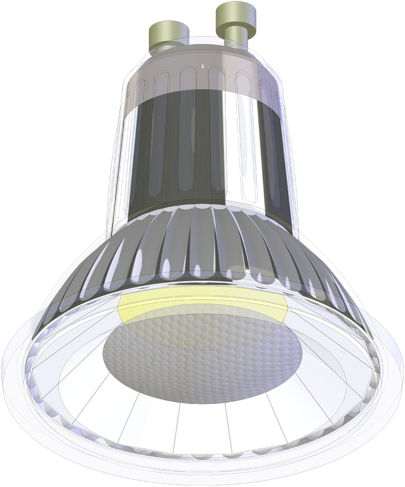 Led Bulb 3d Model / Render - Architecture (800x962), Png Download