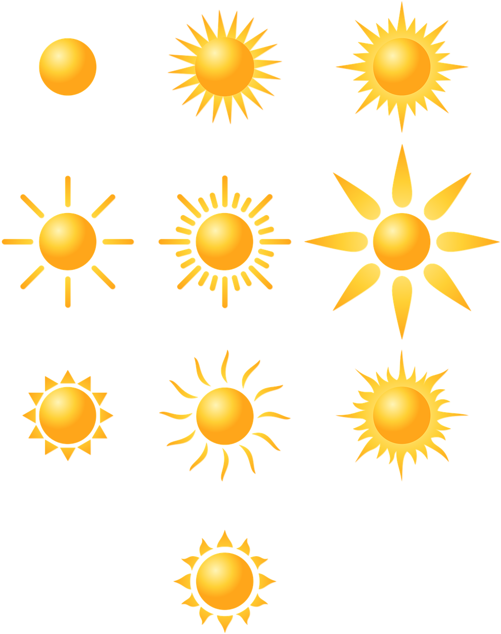 Day S, Sky, Light, Sunshine, Vector, Yellow, Summer - Clip Art (583x720), Png Download