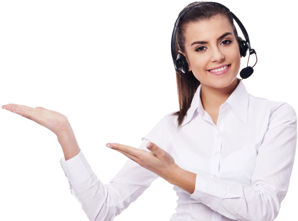 The Indian Employ Offers A Wide Range Of Manpower Consulting - Contact Us Girl Png (600x446), Png Download