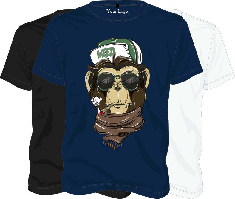 Threadly Store On Demand Custom T-shirts - Monkey Boy (788x666), Png Download