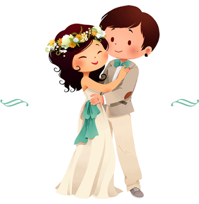 Cake Topper Wedding Cards, Wedding Invitations, Wedding - Love Gf Bf Status (390x400), Png Download