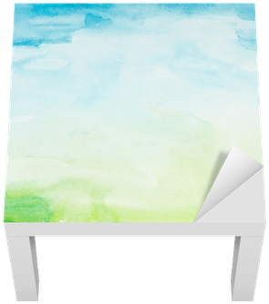 Color Strokes Watercolor Painting Art Lack Table Veneer - Flat Panel Display (400x400), Png Download