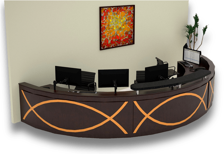 Simo 240 Curved 4e626946b9912 - Used Office Furniture - Cubicle Concepts (750x507), Png Download