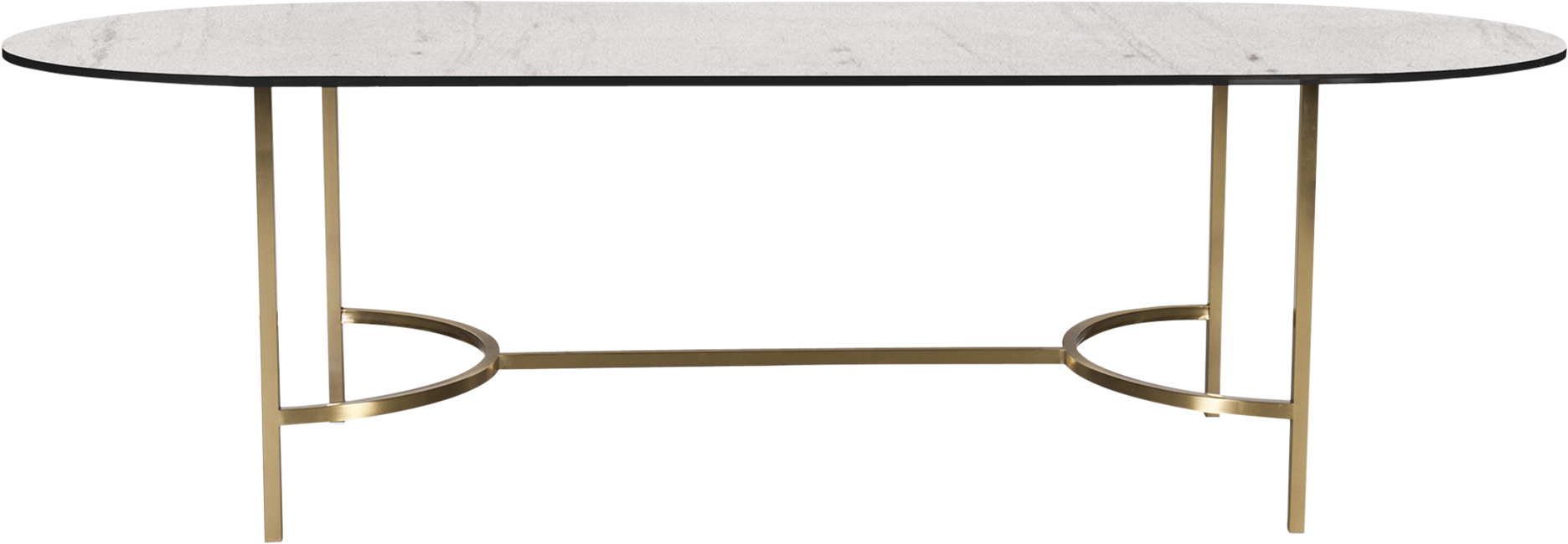 Gold Arc Dining Table - Keychain (1872x650), Png Download