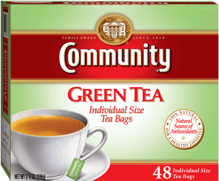 48ct Green Tea Bags@2x 638 - Chef Masterpiece Community Coffee Green Tea Bags, 48 (600x400), Png Download