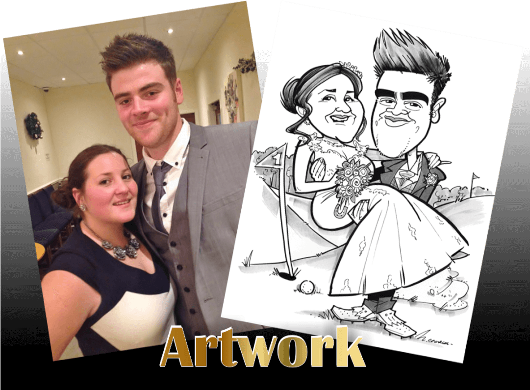 The Wedding Artist Stylish Caricature Artist For Hire - Poster (1080x803), Png Download
