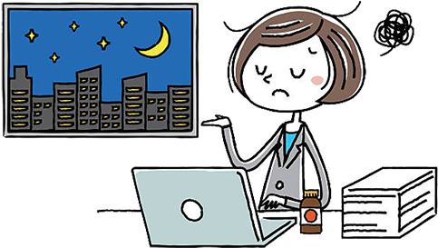 A Night To Remember Story Laptop Girl - Stay Up Cartoon (500x298), Png Download