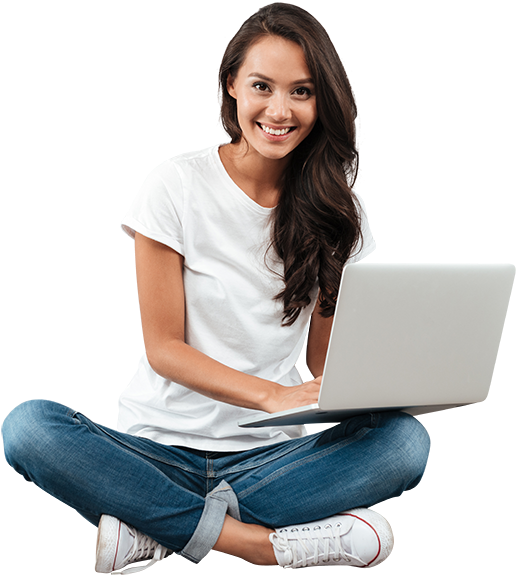 Download Transparent Girl Laptop Clearut Trasladate A La Universidad