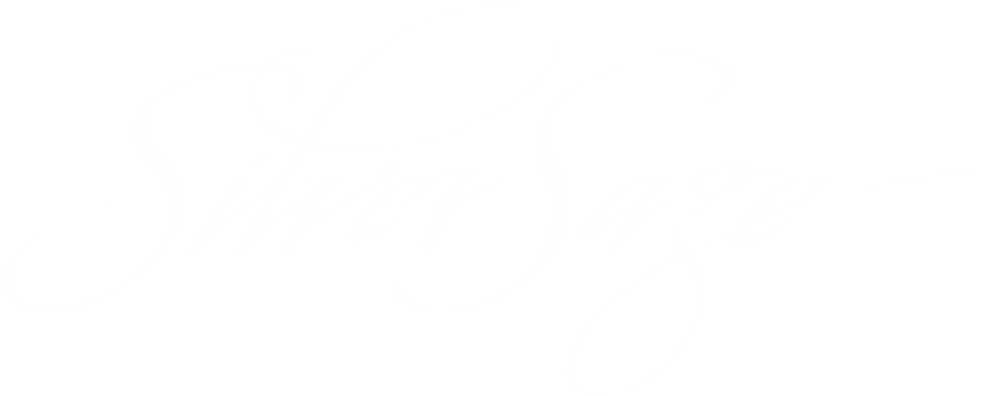 Silver Sage Lifestyle Logo White Large - Calligraphy (2000x794), Png Download