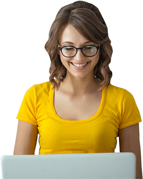 Female Working On Laptop - Mother (491x600), Png Download