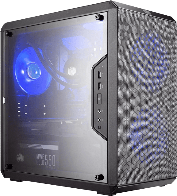 Intel H310 Tower Desktop Pc - Cooler Master Masterbox Q300l (700x700), Png Download
