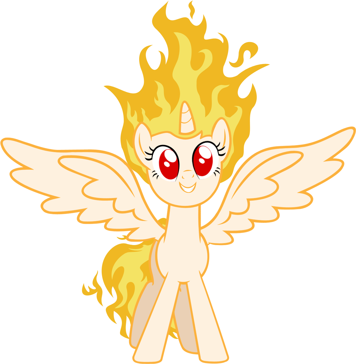 Twilicorn Is On Fire By Mlartspecter-d5yqm2i - Fire Twilight (1196x1200), Png Download
