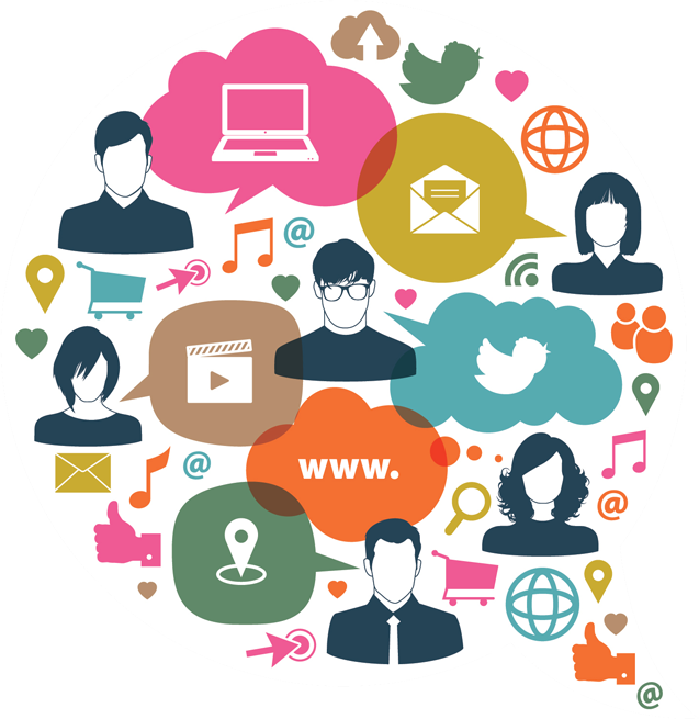 Social Media Solutions For Your Business - Social Media (637x655), Png Download