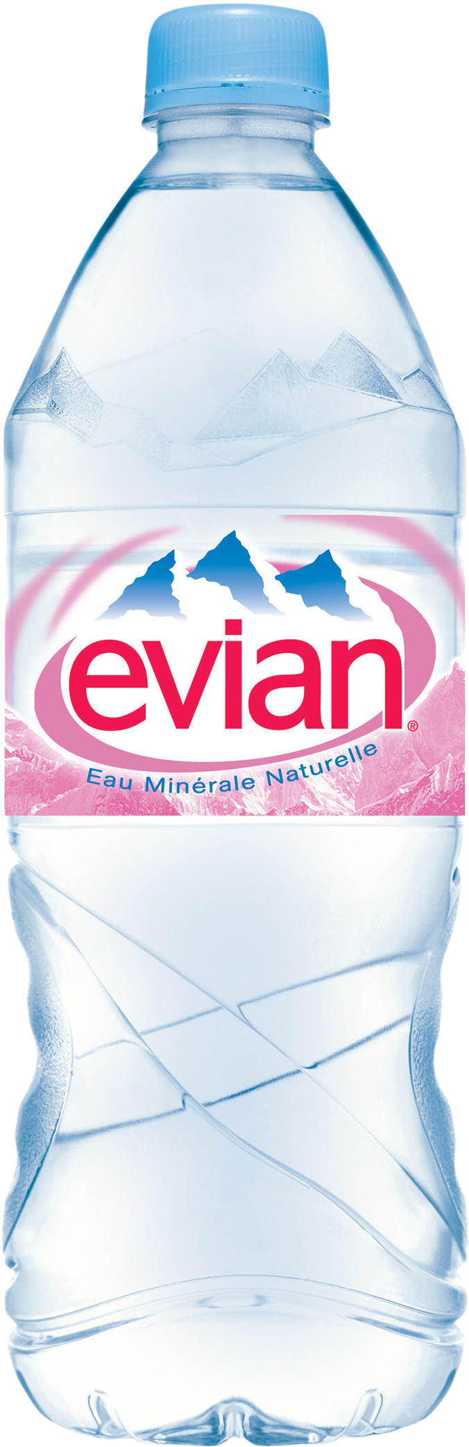 Evian Water (676x2083), Png Download