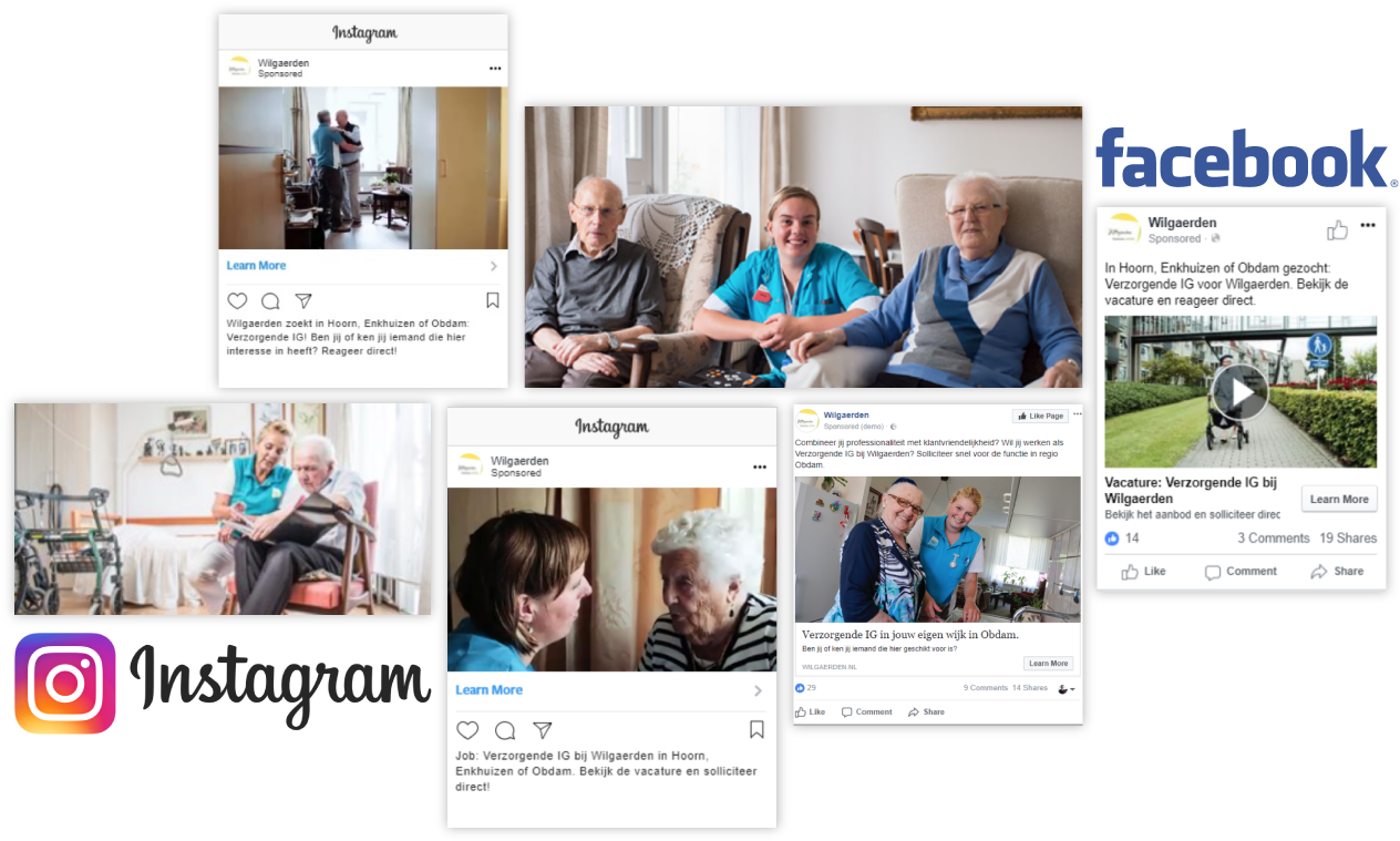 Next To That, We Relied On Google Banner Targeting - Us On Facebook (1394x916), Png Download