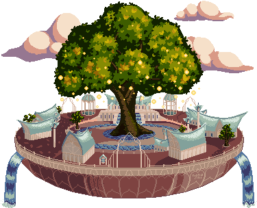I Pixeled The Elven Village From Lineage 2, Since Im - Illustration (400x400), Png Download