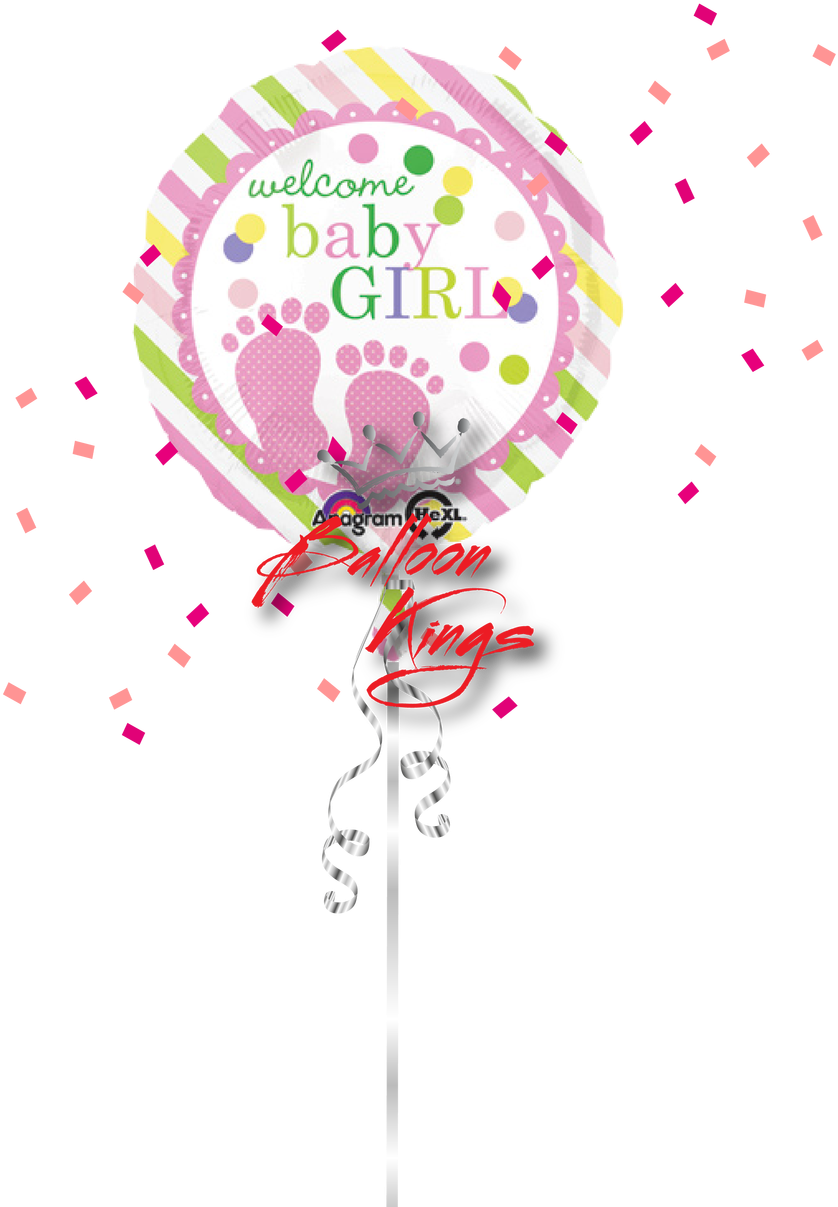 Welcome Baby Png - Welcom Baby Girl Balloon (1095x1280), Png Download